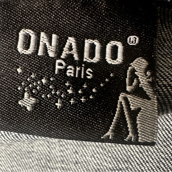 ONADO Paris Women’s Embroidered Lace Asymmetric Hem Cotton Denim Jacket Sz XL/42 - Picture 7 of 13